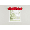 thumbnail image 1 of Solid Poplin Curtain Sleeve Topper Red, 1 of 2