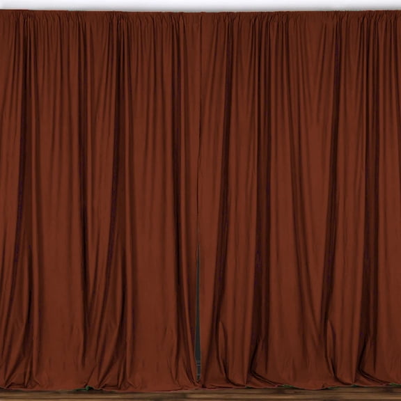 Solid Poplin Window Curtain or Photography Backdrop 58" Wide Copper