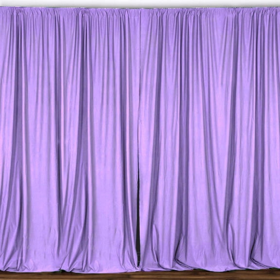 Solid Poplin Window Curtain or Photography Backdrop 58" Wide Lavender