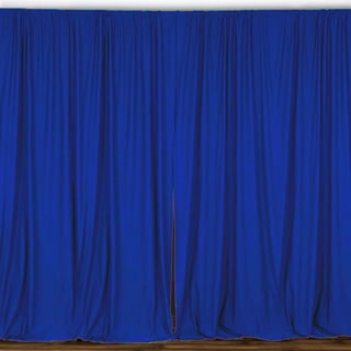 Royal Blue Curtains Backdrop