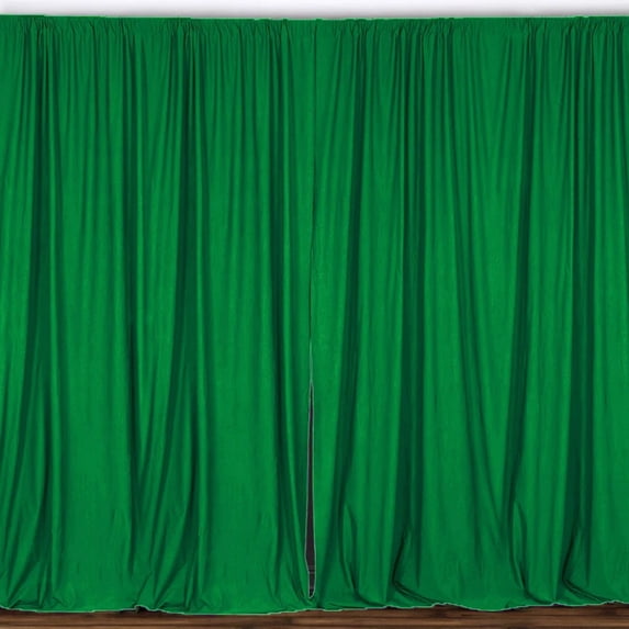 Solid Poplin Window Curtain or Photography Backdrop 58" Wide Valley Green