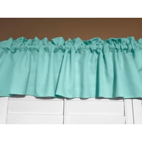 Solid Poplin Window Valance 58" Wide Aqua