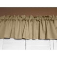 thumbnail image 1 of Solid Poplin Window Valance 58" Wide Beige, 1 of 3