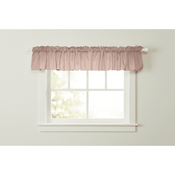 Solid Poplin Window Valance 58" Wide Blush