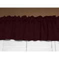 thumbnail image 1 of Solid Poplin Window Valance 58" Wide Burgundy, 1 of 4