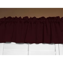 Solid Poplin Window Valance 58" Wide Burgundy