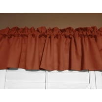Solid Poplin Window Valance 58" Wide Copper Rust