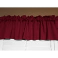 thumbnail image 1 of Solid Poplin Window Valance 58" Wide Cranberry Red, 1 of 3