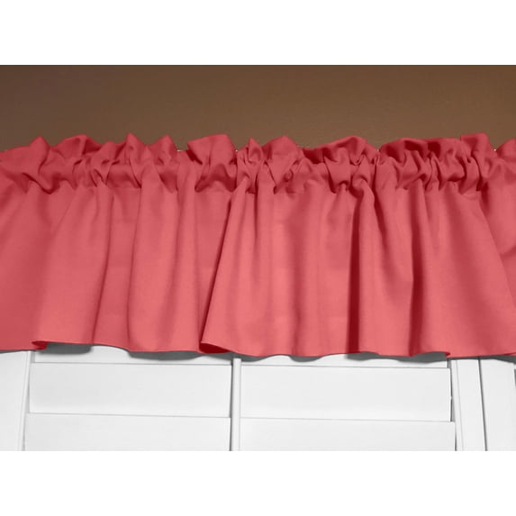 Solid Poplin Window Valance 58" Wide Dark Brown