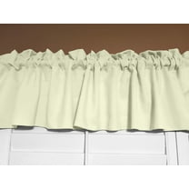 Solid Poplin Window Valance 58" Wide Ivory