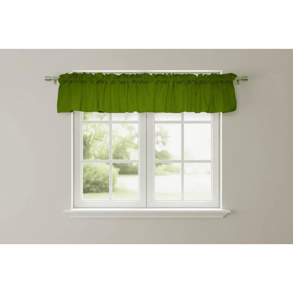 Solid Poplin Window Valance 58" Wide Moss