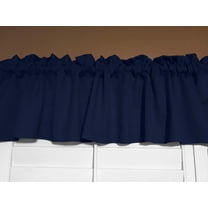 Solid Poplin Window Valance 58" Wide Navy Blue