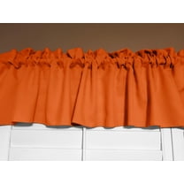Solid Poplin Window Valance 58" Wide Orange