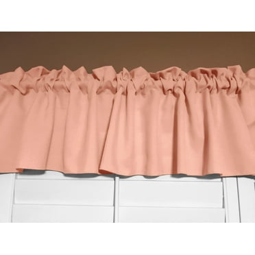 Solid Poplin Window Valance 58" Wide Peach