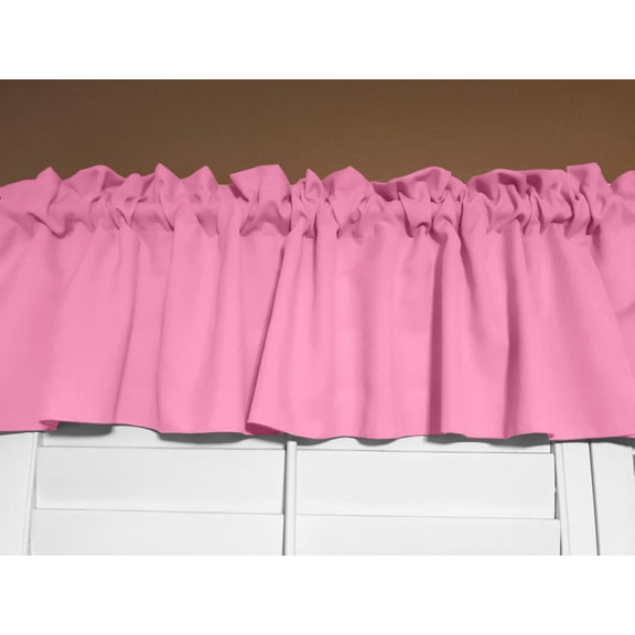Solid Poplin Window Valance 58" Wide Pink