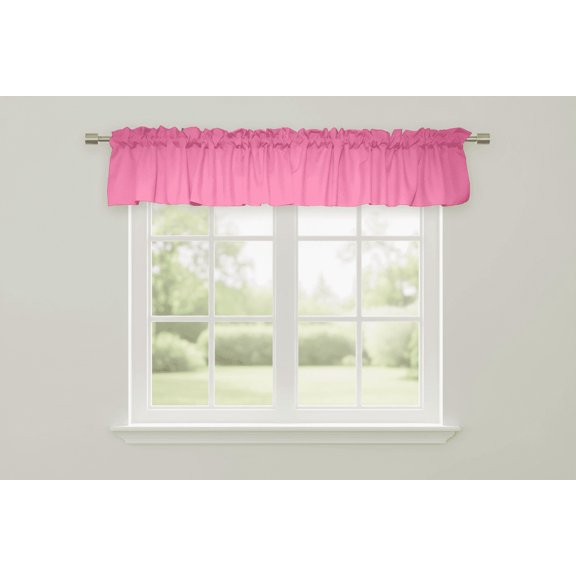 Solid Poplin Window Valance 58" Wide Pink