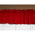thumbnail image 1 of Solid Poplin Window Valance 58" Wide Red, 1 of 4