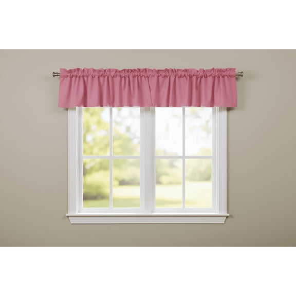 Solid Poplin Window Valance 58" Wide Rose Pink