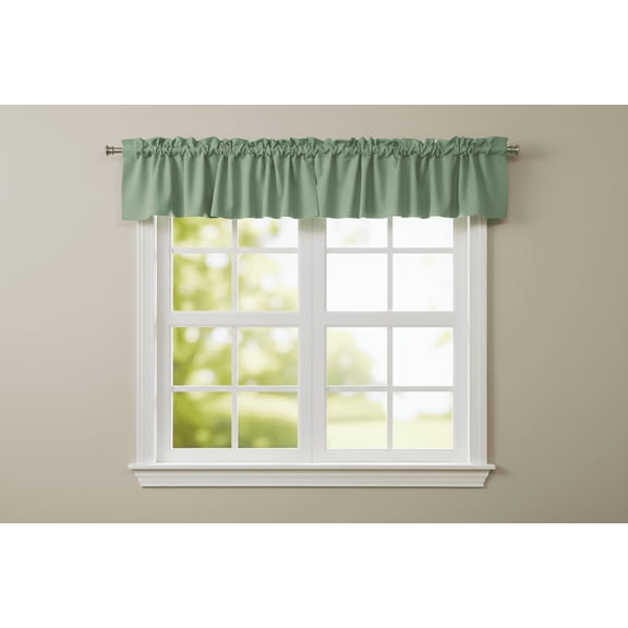 Solid Poplin Window Valance 58" Wide Sage