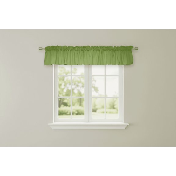 Solid Poplin Window Valance 58" Wide Tea Green