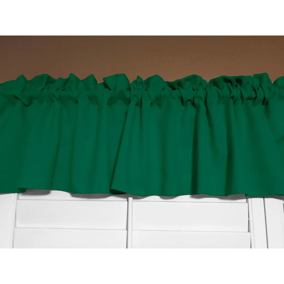 Solid Poplin Window Valance 58" Wide Valley Green