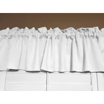 Solid Poplin Window Valance 58" Wide White