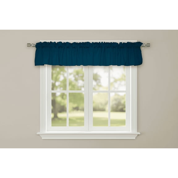 Solid Poplin Window Valance 58" Wide Teal