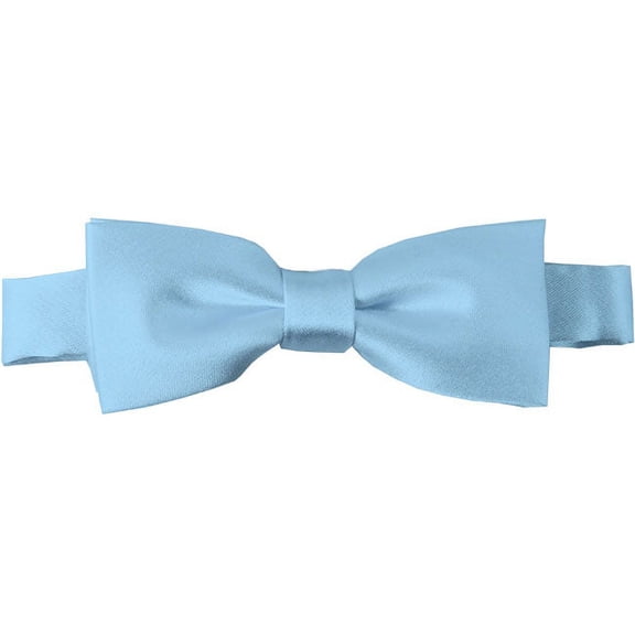 Solid Powder Blue Kid's Pre-Tied Bow Tie