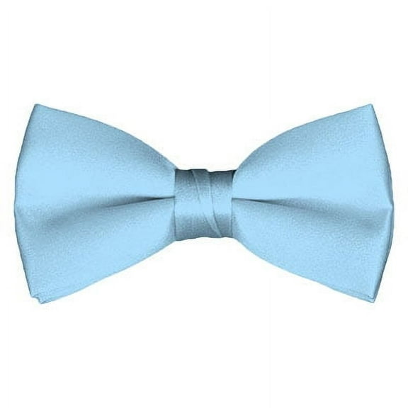 Solid Powder Blue Men's Pre-Tied Bow Tie