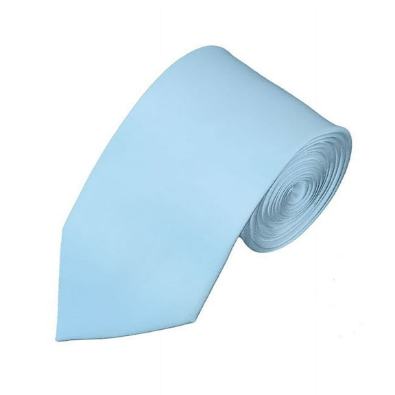 Solid Powder Blue Slim Men's Necktie
