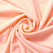 Power Mesh Fabric Breathable Lightweight Sheer 4 Way Stretch Nylon Spandex Blend Netting By The Yard - Blush 1 Yard