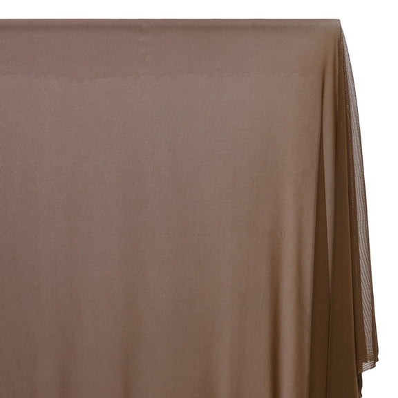 Solid Power Mesh Fabric Nylon Spandex 60" Wide Stretch Sold BTY Many Colors (Brown)