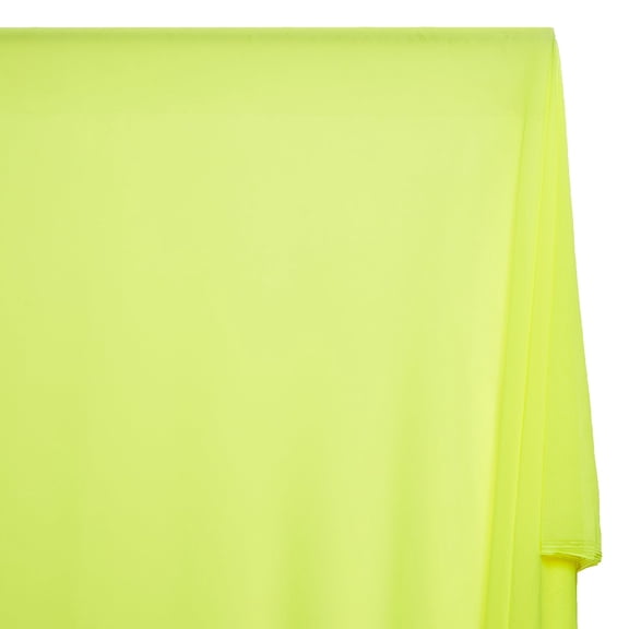 Solid Power Mesh Fabric Nylon Spandex 60" Wide Stretch Sold BTY Many Colors (Neon Yellow, 1 YARD)