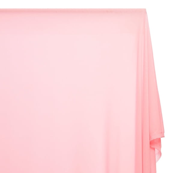 Solid Power Mesh Fabric Nylon Spandex 60" Wide Stretch Sold BTY Many Colors (Pink)