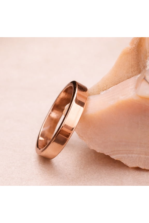 Solid Pure Copper Minimalist Band, Everyday Wear Simple Ring, Handmade Promise Ring