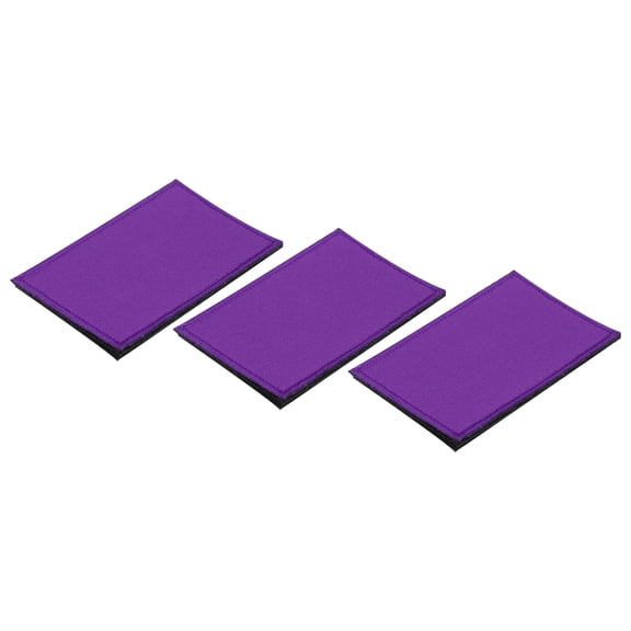 Solid Purple Flag Patch Flags Embroidered Patches 3.15x1.97 Inch for Vest Clothes Backpacks Hats,Pack of 3