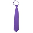 thumbnail image 1 of Solid Purple Men's 20" Zipper Tie, 1 of 4