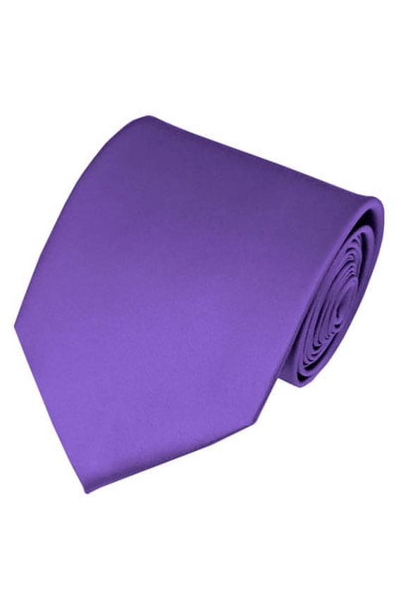 Solid Purple Traditional Men's Necktie