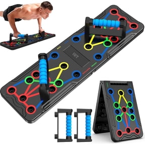 Solid Push Up Board 15-in-1 Home Workout Equipment, Multi-Functional Pushup Stands System for Chest Muscle Exercise, Fitness Floor Training, Burn Fat
