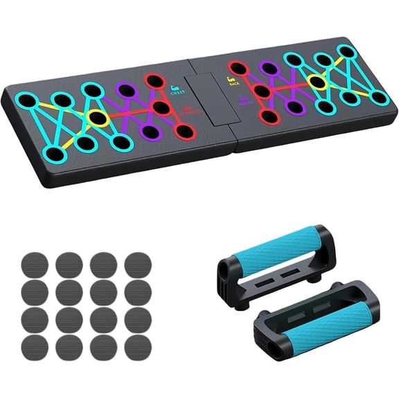 Solid Push Up Board 15 in 1 Workout Equipment Multi-Functional Pushup Stands System Fitness Floor Chest Exercise Professional Equipment