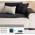 thumbnail image 1 of Solid Quilted Sofa Cushion Cover, Non-Slip & Machine Washable, Pet-Friendly Furniture Protector for Home Use, Scratch-Resistant, Fits 1/2/3/4-Seater Sofas, 1 of 5