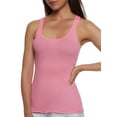 thumbnail image 1 of Solid Racerback Ribbed Knit Tank Top, 1 of 2