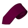 thumbnail image 1 of Solid Raspberry Skinny Men's Necktie, 1 of 5