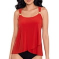 thumbnail image 1 of Solid Razzle Dazzle Underwire Tankini Top Swimsuit, 1 of 6