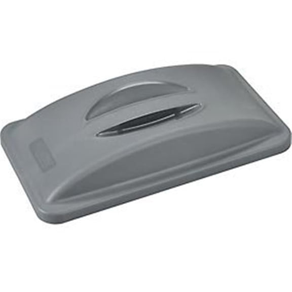 Solid Recycling Lid - Gray - Fits 23 Gallon Slim Trash Container - Durable Design