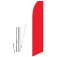 thumbnail image 1 of Solid Red Color Advertising Decorative Super Novo Feather Flag - Complete with 15ft Pole Set and Ground Spike, 1 of 1
