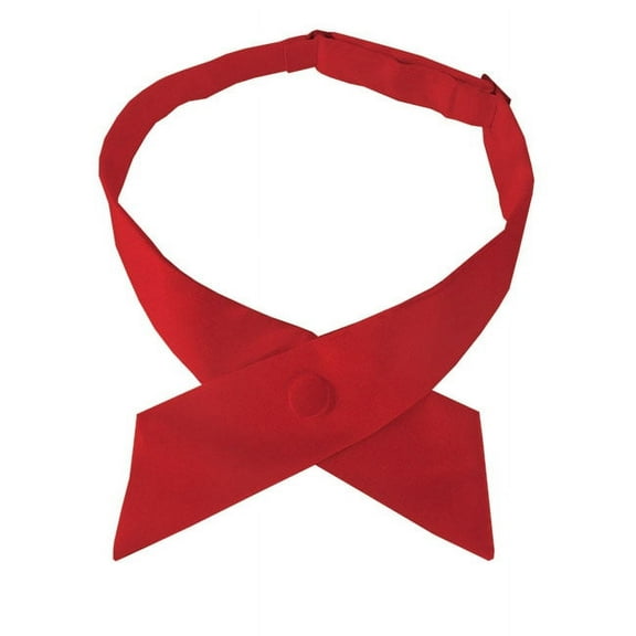 Solid Red Crossover Tie For Women