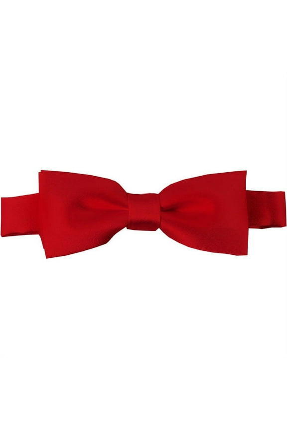Solid Red Kid's Pre-Tied Bow Tie