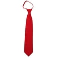 thumbnail image 1 of Solid Red Men's 17" Zipper Tie, 1 of 6