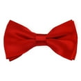 thumbnail image 1 of Solid Red Men's Pre-Tied Bow Tie, 1 of 6